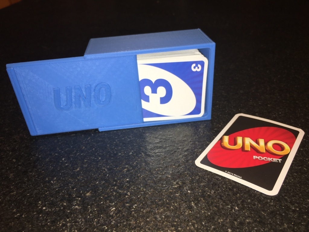 Archivo 3D gratis UNO cards'box Caja para el juego de cartas UNO・Plan